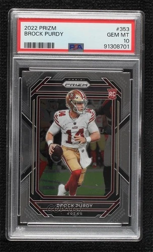 2022 Panini Prizm Rookies Brock Purdy #353 PSA 10 GEM MT Rookie RC