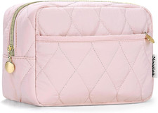 Makeup Bag, Travel Cosmetic Bag, Puffy Padded Toiletry Bag for Women, Makeup Org