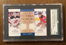 2014-15 UD Artifacts CORY SCHNEIDER ADAM HENRIQUE Tundra Tandems Jersey SGC 9