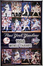 1998 New York Yankees "WORLD CHAMPIONS" Starline Poster #5551 NIP