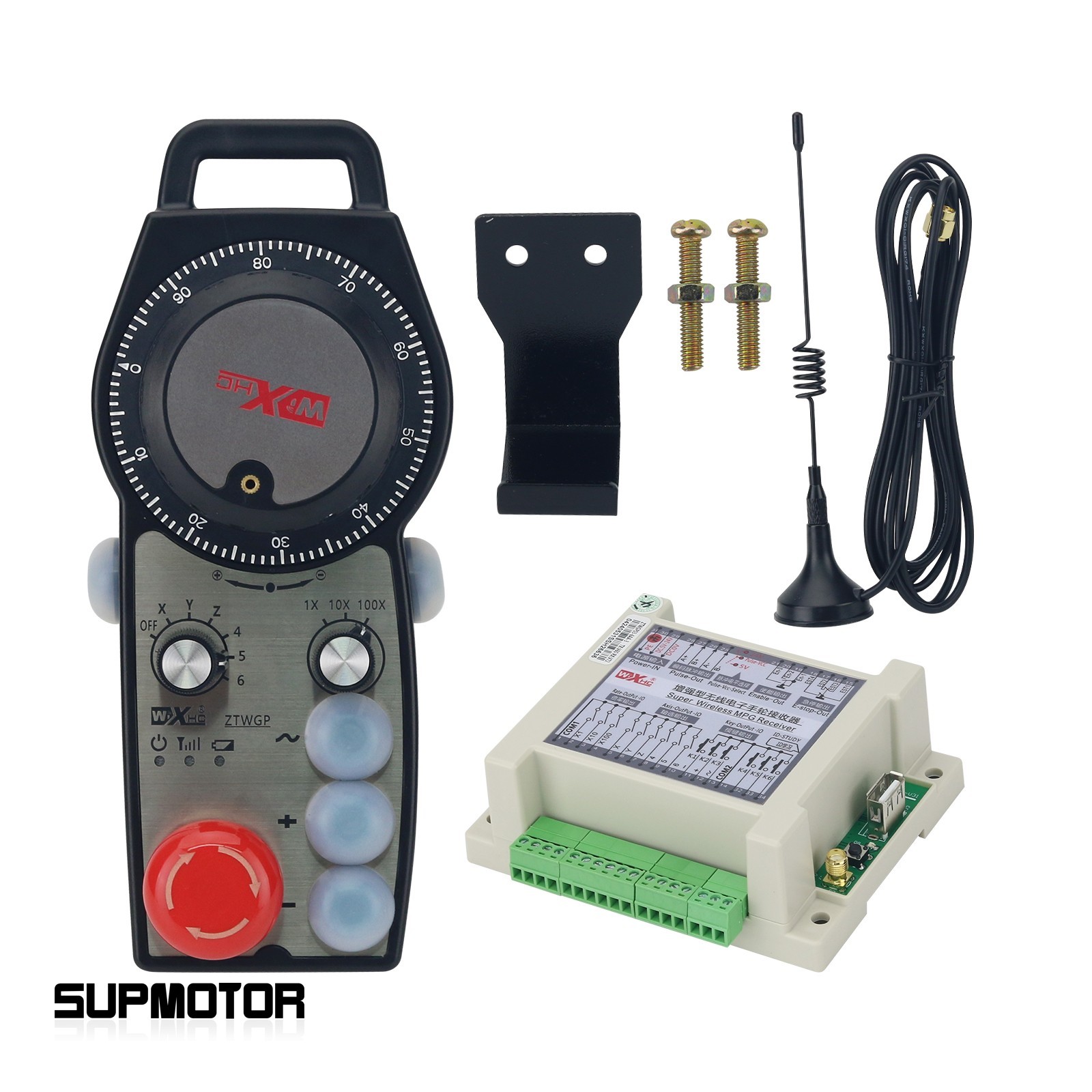 ZTWGP-3 Wireless Manual Pulse Generator CNC MPG Controller 6-Axis Handwheel