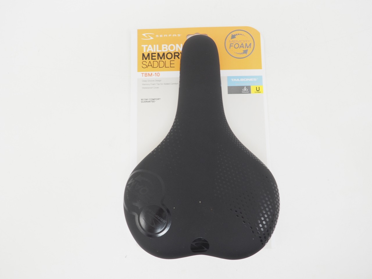 NEW! Serfas TBM-10 Tailbones Memory Foam 176mm Bicycle Saddl