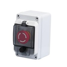 Emergency Stop Button with Box, Emergency Shut Off Switch E-Stop Push Button