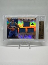 Karl-Anthony Towns 2015-16 Panini Gold Standard Rookie Patch Auto /99 BGS 9.5