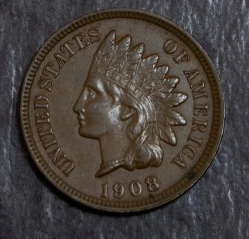 1908 Indian Cent Choice AU Lot 4464