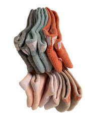 CUTE  Women's PUMA Socks - LOW CUT 243 CORAL GRAY - SHOE SZ 5-9.5 - PACK of 6