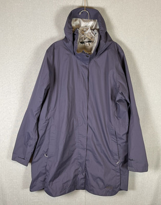 REI CoOp Womens Rainier Long Line Rain Jacket Plus Size 2X Peak 2.5L Ripstop EUC