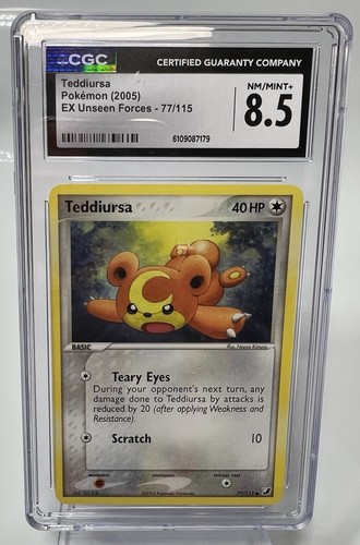 Teddiursa graded CGC 8.5 for sale on eBay