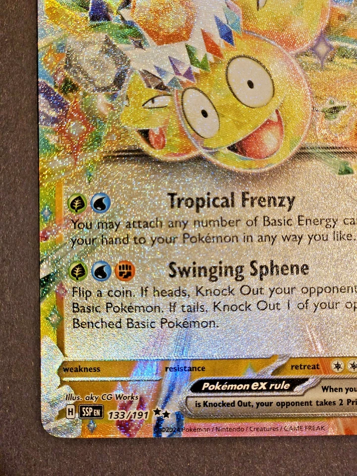 Alolan Exeggutor ex 133/191 Sv08: Surging Sparks Holo Pokemon - Image 2 of 4