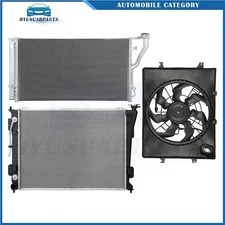 For 2011-2012 Hyundai Sonata Electric Radiator Condenser Cooling Fan Kit