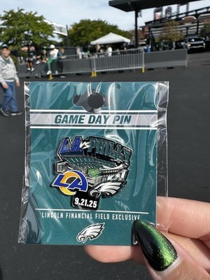 Philadelphia Eagles VS Los Angeles Rams NFL Game Day Pin 9/21/25 Limited