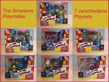 The Simpsons Playmates Figuren Sammlung | 7 vers. Playsets (OVP & teilw. in OVP)