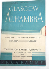 Alhambra Theatre Glasgow - The Little Minister - 4/8/1947 - Norman Scace