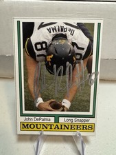 John DePalma Custom Card Autograph West Virginia Football WVU