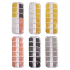Nail Art Pearls Metal Nail Beads, Gold Silver Steel Flatback Pearl 3D For Nai 