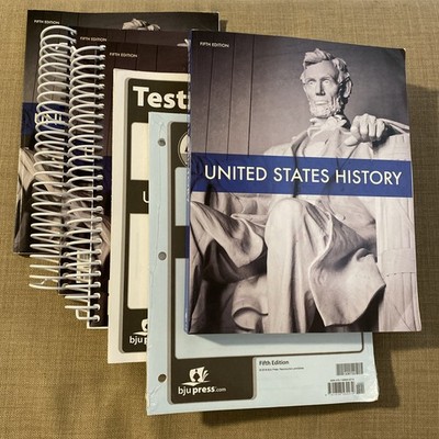BJU United States History 5th Ed Set Student, Tests, Key, Activities, Teacher