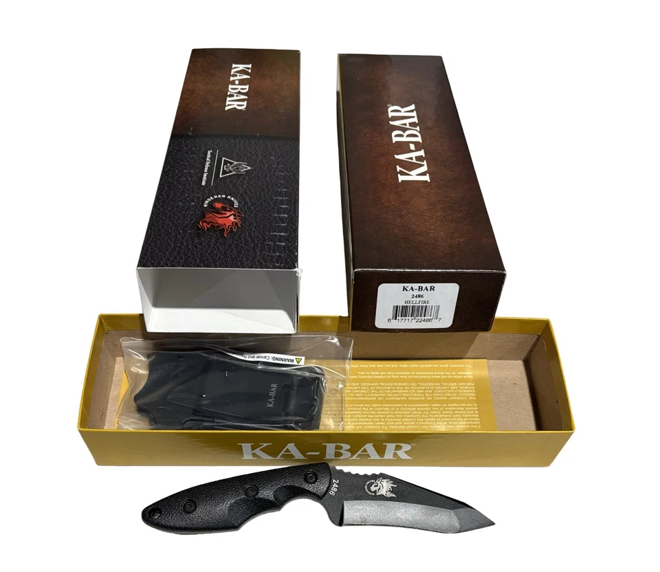 KABAR 2486 TDI Aplicación de la Ley HELL FIRE Autodefensa, EDC, Cuchillo de Combate 2486 Foto 3 de 3
