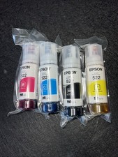 NEW Genuine Epson 522 Ink Bottles 4 Pack ET-2720 ET-2800 ET-2803 ET-4700 ET-4800