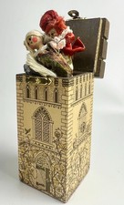 Vintage Ann Fuller wooden jack in the box dolls Grimm's story Briar Rose 6.25"