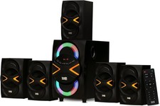 Home Theater Surround Sound Audio Speaker System Powered Sub TV Pc MP3