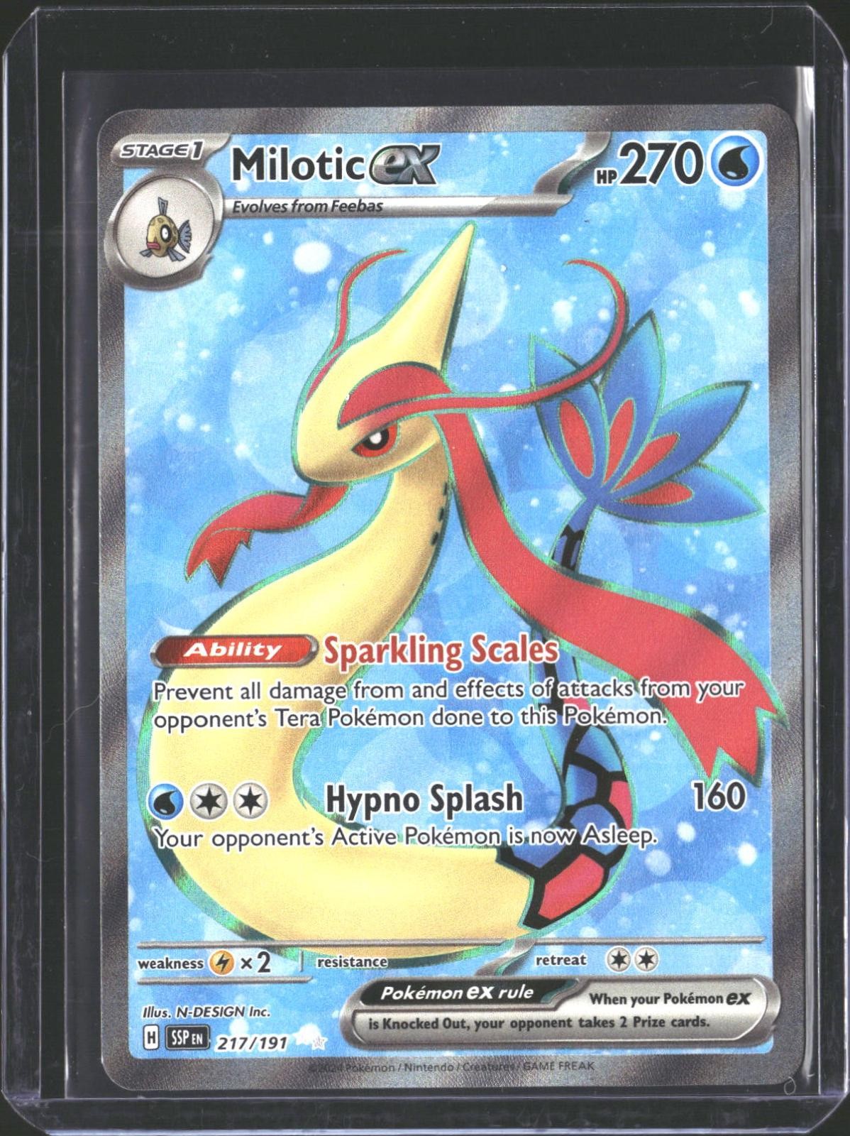 Milotic ex 217/191 Ultra Rare Surging Sparks Pokemon NM/M