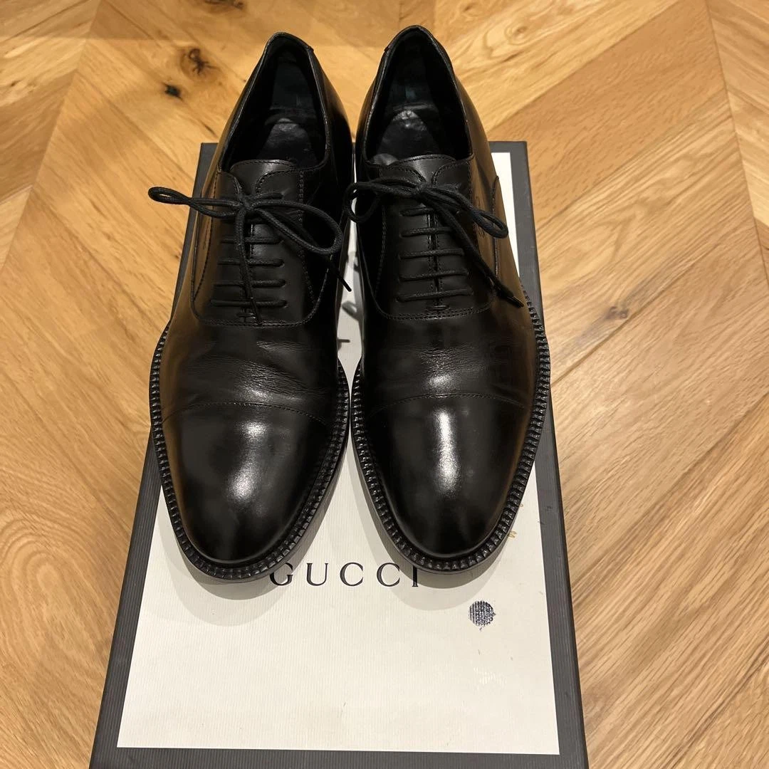 Chaussures en cuir homme Gucci 7,5 US pointe droite m10_0403