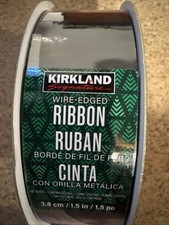 Kirkland Black Wire-edged Ribbon 50 yards 1.5" Wide NEW Sealed