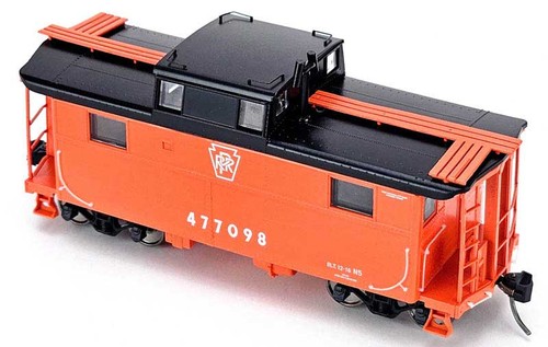 Bowser 43365 HO PRR Naranja Liso Keystone PRR N5 Caboose Listo para Funcionar #477098 | Zustand: New