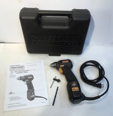 Craftsman Professional Mini T 3.2 Amp 3/8'' Compact Drill 310.27996 Works Great!