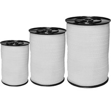 10/20/40 mm Weidezaunband L&auml;nge Breite w&auml;hlbar wei&szlig; Weidezaun