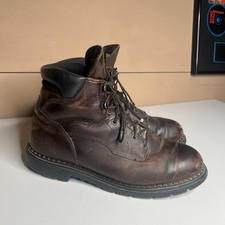 Red Wing Shoes 406 Brown Leather Work Boots Men’s US 13 EH USA Made