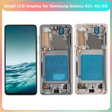 Small LCD Display Touch Screen Frame Assembly Replacement For Samsung Galaxy S21