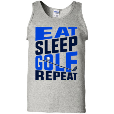 Eat Sleep Golf Repeat Golfing Tank Top