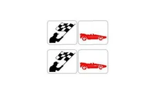 Williams Grand Prix Pinball Machine Spinner Decal Set