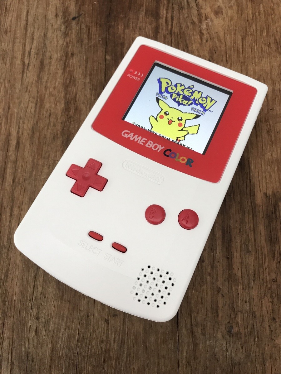 Nintendo Gameboy Colour Color White Red Handheld Gaming Console
