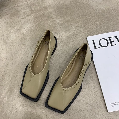 Woman Fashion Sandals Casual PU Low Rubber Rome Square heel Flat Back Strap Toe - Picture 13 of 55