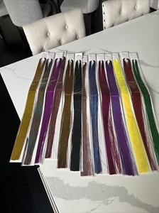NEW Hair Tinsel 13 Colors.  Unopened Packages With Variety Of Colors.
