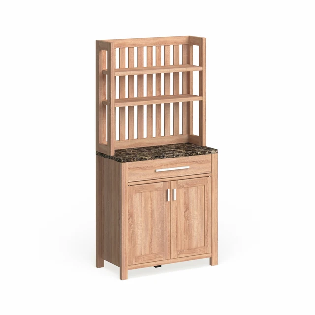 Mármore marrom Prateleiras de Banheiro