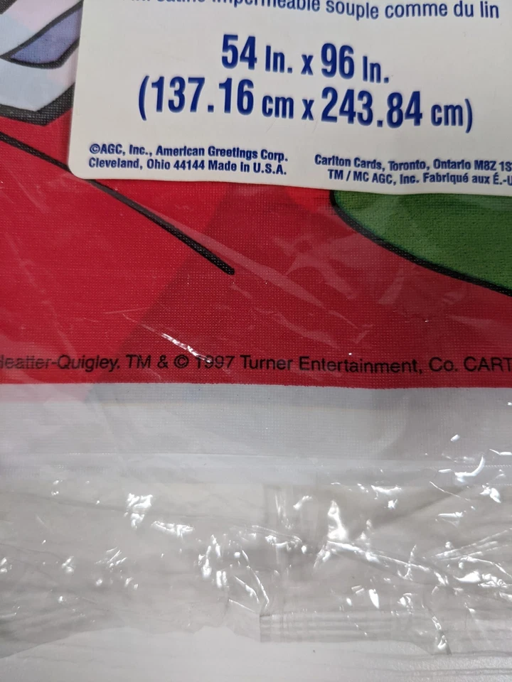 复古全新 1997 年卡通网络“Wacky Racing”塑料桌盖 54 x 96 — 第 3/4 张图片