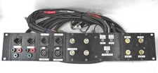 Custom Test Panel w/Connectors, Cables, Transformers For Audio Gear Service. UP