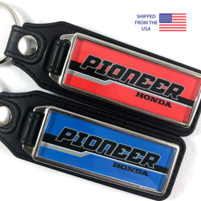 Key Fobs Key Ring Keychain for Honda Pioneer SXS (2-Pack)