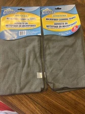 Set 2!!!!!/Scrub Buddies 2 Pack Gray Micromicrobial Microfiber Cleaning Towels