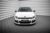 Front Ansatz V.3 FüR Volkswagen Scirocco R Mk3 Schwarz Spoilerlippe Schwert