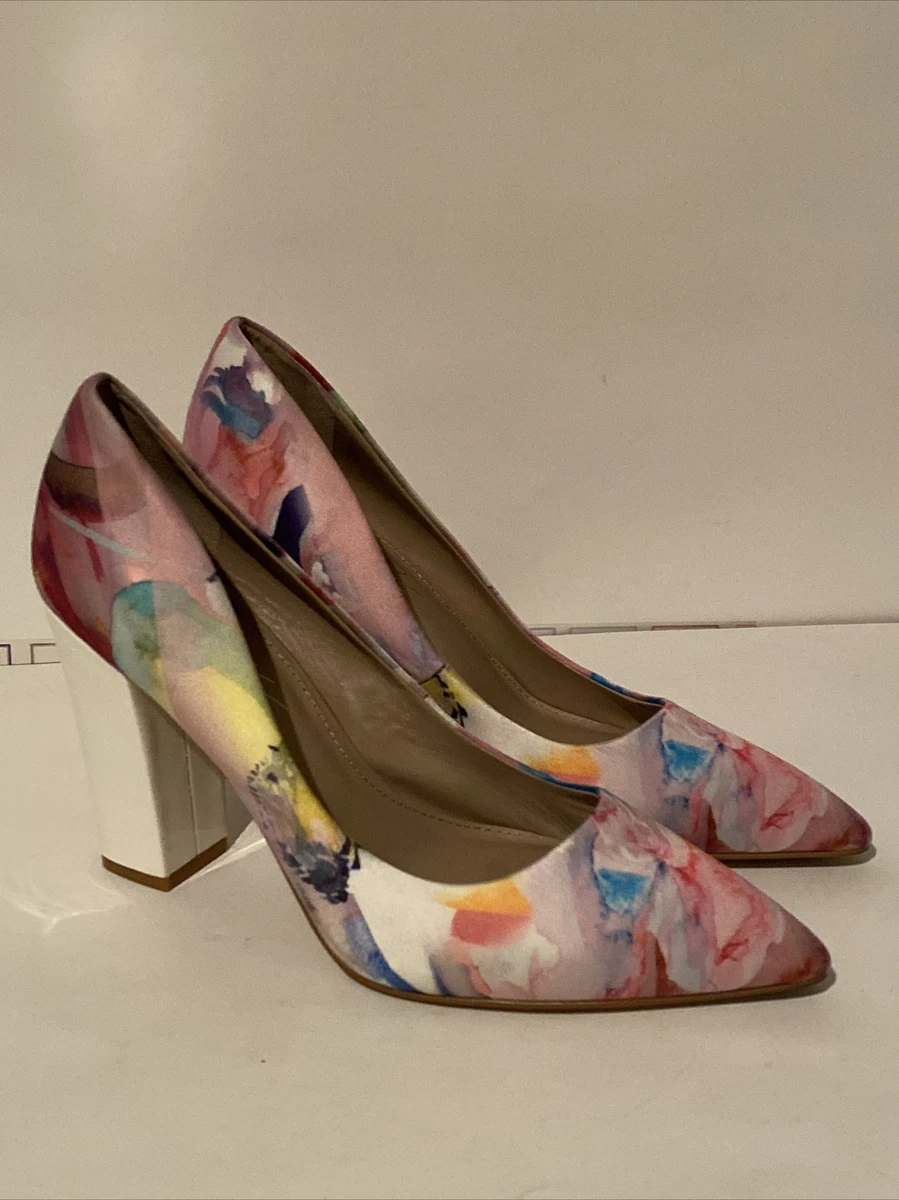 Women's Floral Printed High Heels Fashion Peep Toe Ankle - Temu