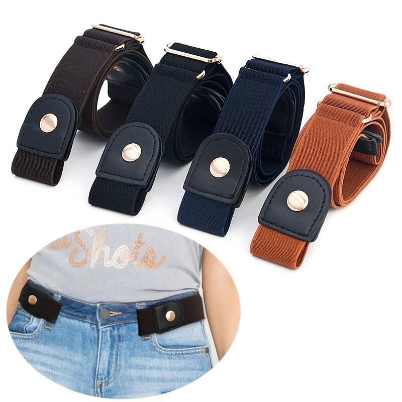 No Buckle Stretch Waist Belt Elastic Invisible Belt Without Buckle