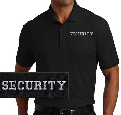Security Embroidered Short Sleeve Polo Shirt Classic Embroidery Men's Polo Shirt