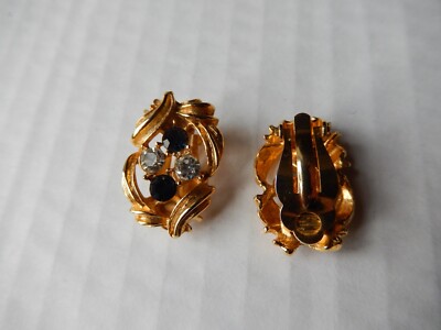 Boucles D'oreilles Clip Vintage En Doré - Très Bon état - Modèle Sans Marque