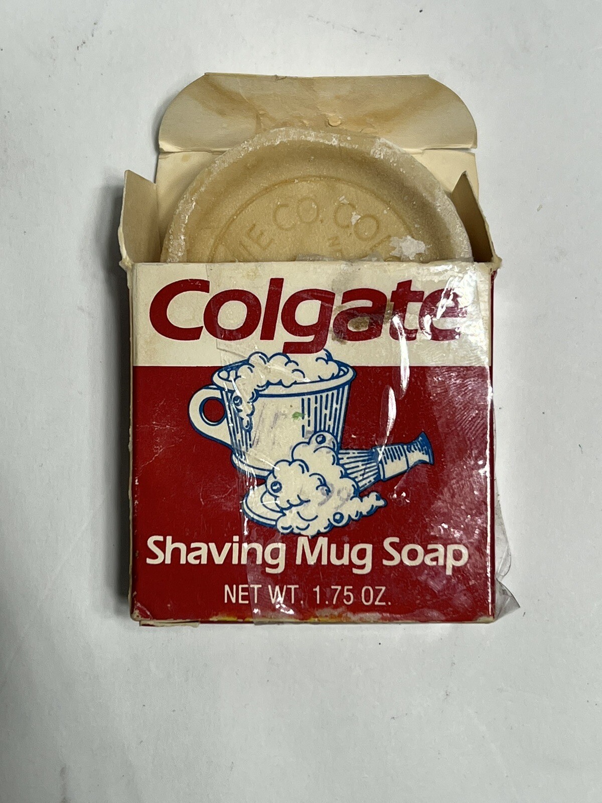 Vintage Colgate Shaving Mug Soap Unused With Box NOS eBay