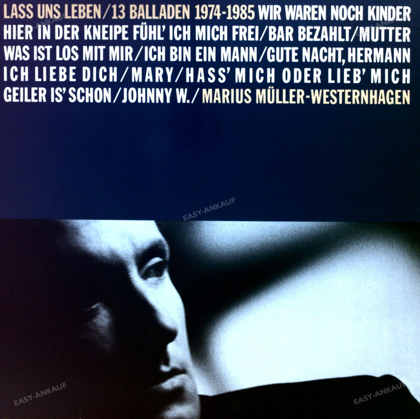 Marius Müller-Westernhagen - Lass Uns Leben. 13 Balladen 1974-1985 LP '*