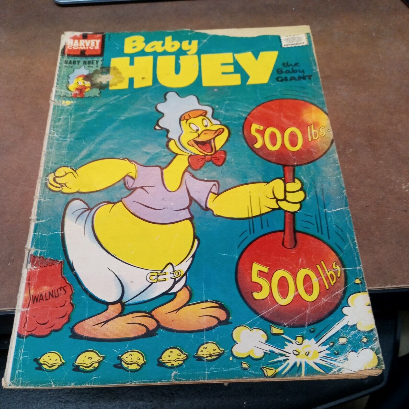 BABY HUEY the baby giant #8 HARVEY COMICS 1957 silver age cartoon classic hits 